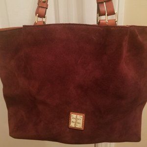 Dooney and Bourke Flynn Handbag Suede - Wine Color